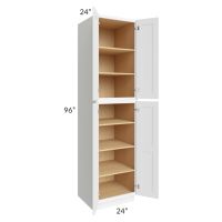 Brilliant White Shaker 24x96x24 Wall Pantry Cabinet