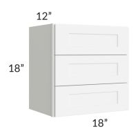 Brilliant White Shaker 18" Vanity Countertop Cabinet