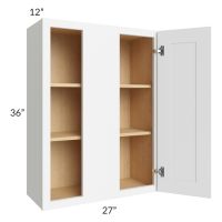 Brilliant White Shaker 27x36 Wall Blind Cabinet