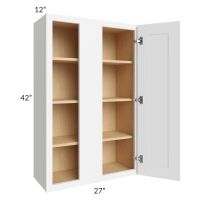 Brilliant White Shaker 27x42 Wall Blind Cabinet