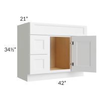 Union White 42" Vanity Sink and Drawer Combo
