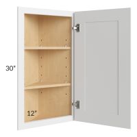 Belfast White 12x30 Wall End Cabinet