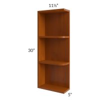 Nutmeg Twist 05x36 Wall End Shelf Cabinet