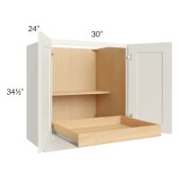 Linen Shaker 30" Full Height Base Cabinet with 1 Rollout Tray