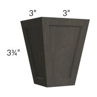 Charcoal Grey Shaker Tapered Foot