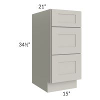 Stone Shaker 15" 3-Drawer Vanity Base Cabinet