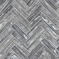 Shimmering Silver Herringbone 8mm Wall Tile