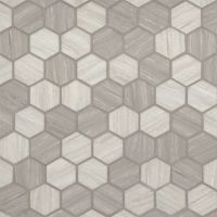 Silva Oak 2" Hexagon Glass Tile