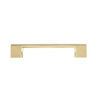 Contemporary Metal Pull 5.03" Center to Center in Satin Brass
