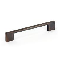 Contemporary Metal Pull 5.03" Center to Center in Brushed Oil-Rubbed Bronze