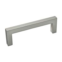 Contemporary Metal Pull 3.78" Center to Center in Brushed Nickel