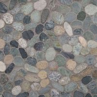 Sliced Rainforest Pebble Tile
