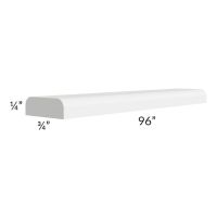 Southport White Shaker 96" Scribe Molding with Double Round Edge