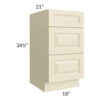 Casselton Ivory 18" Vanity 3-Drawer Base Cabinet - Out of stock through June