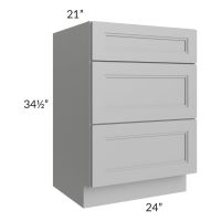 Charlotte Grey 24" Vanity 3-Drawer Base Cabinet