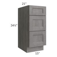 Providence Slate Grey 15" Drawer Base Bathroom Vanity Cabinet