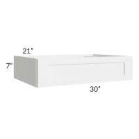 Aspen White Shaker 30x21 Desk Drawer