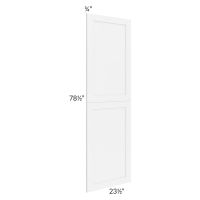 Brilliant White Shaker 24x84 Tall Decorative Door Set