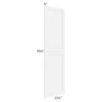 Brilliant White Shaker 24x96 Tall Decorative Door Set