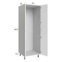 Euro Gloss White 24x71-1/4 Open Utility Cabinet with 2 Doors