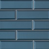 Tahiti Blue 2.5 x 8 x 8mm Beveled Tile