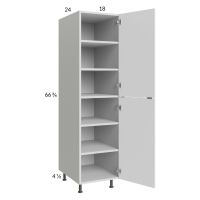 Euro Gloss White 18x71-1/4 Utility Cabinet with 1 Door