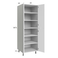 Euro Gloss White 24x71-1/4 Utility Cabinet with 2 Doors