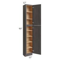 Salem Dark Grey 15x12x90 Pantry Cabinet