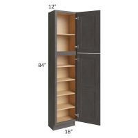 Salem Dark Grey 18x12x84 Pantry Cabinet 