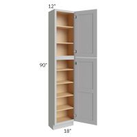 Midtown Painted Grey Shaker 18x12x90 Pantry Cabinet 