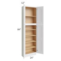 Union White 24x12x84 Pantry Cabinet 