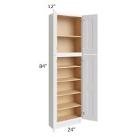 Salem White 24x12x84 Pantry Cabinet 