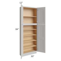 Salem Light Grey 30x12x84 Pantry Cabinet 