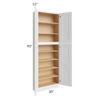 Union White 30x12x90 Pantry Cabinet 
