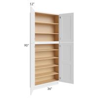 Union White 36x12x90 Pantry Cabinet