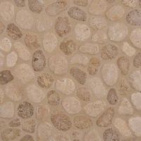 Travertine Blend Pebbles Tumbled Pattern 10mm Wall Tile