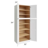 Lakewood White 30x84x24 Wall Pantry Cabinet 