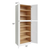 Lakewood White 30x90x24 Wall Pantry Cabinet