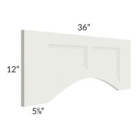 Tuscan Almond Glaze 36" Arched Recessed Panel Valance (Trimmable)