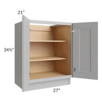 Union Grey 27" Full Height Door Vanity Base Cabinet