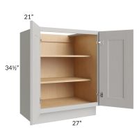 Salem Light Grey 27" Full Height Door Vanity Base Cabinet