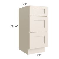 15" Vanity 3-Drawer Base Cabinet