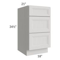 18" Vanity 3-Drawer Base Cabinet