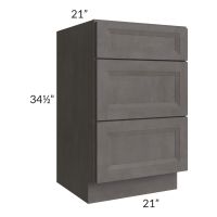 Salem Dark Grey 21" Vanity Drawer Base Cabinet
