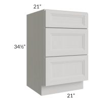 Salem Light Grey 21" Vanity Drawer Base Cabinet