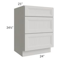 Salem Light Grey 24" Vanity Drawer Base Cabinet