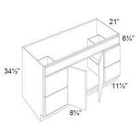 42" Vanity Sink and Drawer Combo