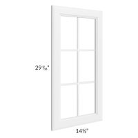 Regency White 15x30 Mullion Glass Door Only with Glass Included