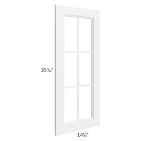 Signature Vanilla 15x36 Mullion Glass Door Only with Glass Included