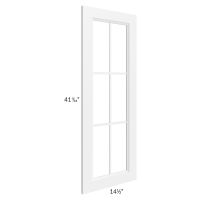 Signature Vanilla 15x42 Mullion Glass Door Only with Glass Included